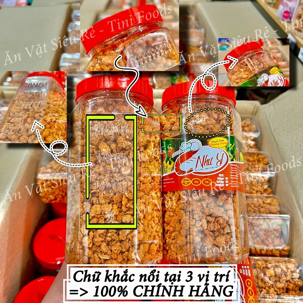 [COMBO 2 HŨ] MUỐI TÔM NHƯ Ý CHÍNH HÃNG 400G - Gia Vị Đường Bột
