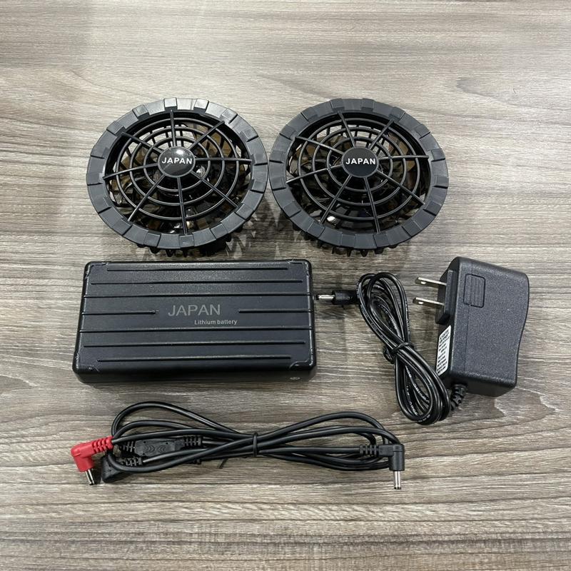 [BÁN CHẠY] Bộ Phụ Kiện Áo Điều Hòa Nhật Bản, Sử Dụng Cho Người Lao Động Ngoài Trời Nắng Nóng, PIN Dung Lượng 86.000mAh, Quạt Không Chổi Than 18V, Tặng Gel Làm Mát, Bảo Hành 12 Tháng