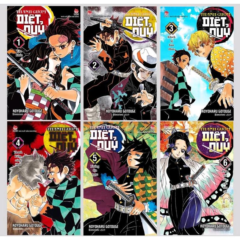 Sách- Combo 23 tập thanh gươm diệt quỷ