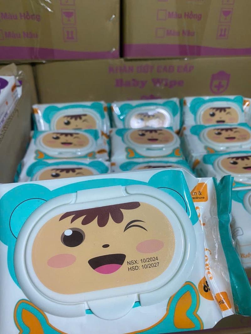 Product Introduction of Giá sỉ combo 10 gói khăn ướt baby wipes 650g không mùi, an toàn cho bé yêu Voi 7