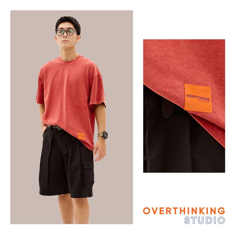 Áo phông cổ điển Vintage Red Tee cho Nam - 100% Cotton - 310gsm - Model cổ tròn - Menswear 3