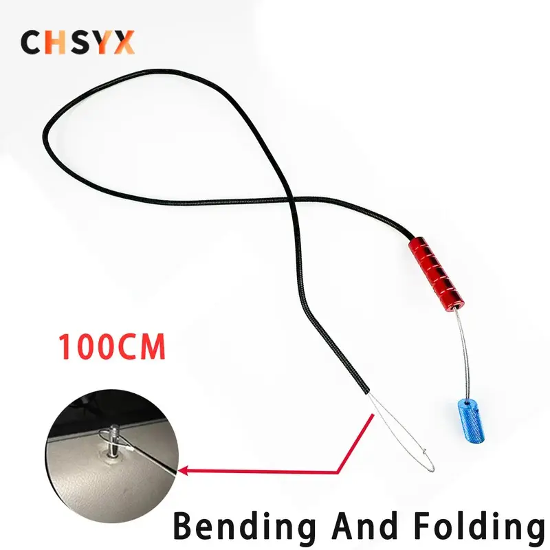 Dụng Cụ Đồ Dùng Thợ Khóa, Chất Lượng Cao, Dây Thép Không Gỉ, Bóng Cho Dây Kéo Tự Động, Dụng Cụ Mở Khóa Cửa Ô Tô, Có Kích Thước 60CM / 100CM