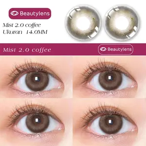 Beautylens Softlens Mist 2.0 Coffee Korea Natural eye Color Contact lens 14.0MM Lenses