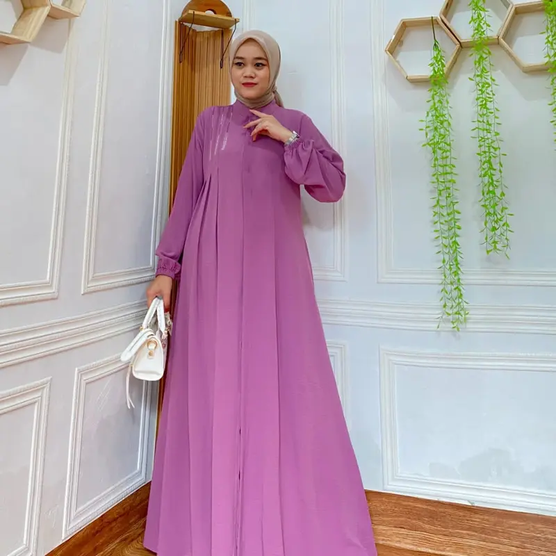 HK_Officialstore // gamis mewah crinkel aerfflow // gamis mutiara press // dress mewah terbaru 2024 3