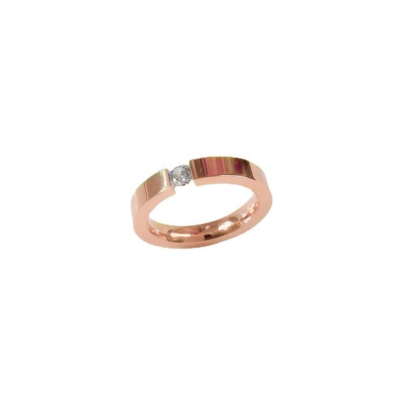 Product Introduction of Nhẫn Thép Titan Zircon, Đơn, Dành Cho Nữ, Thiết Kế Độc Đáo Phong Cách Sang Trọng Giá Cả Phải Chăng, Cảm Giác Cao Cấp, Nhẫn Đuôi, Nhẫn Thực Phẩm 0