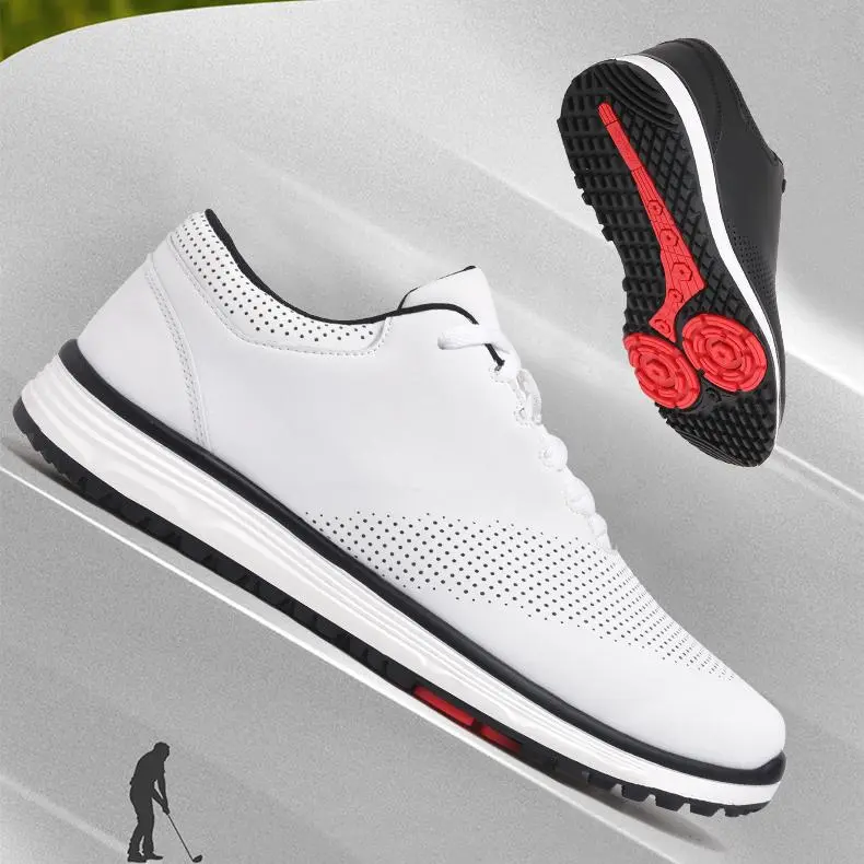 Classic Business Golf Shoes Men Waterproof Breathable Golf Sneakers Women Spikeless Sports Shoes Walking Outdoor Sport Golfing Footwear 2023