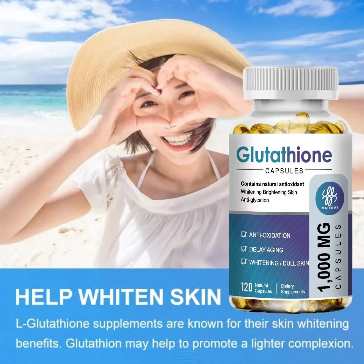 L-Glutathione Capsules Powerful Whitening Reduce Dull Skin Supplement Collagen 1000mg - TikTok Shop Philippines L-Glutathione Capsules Powerful Whitening Reduce Dull Skin Supplement Collagen 1000mg - TikTok Shop Philippines