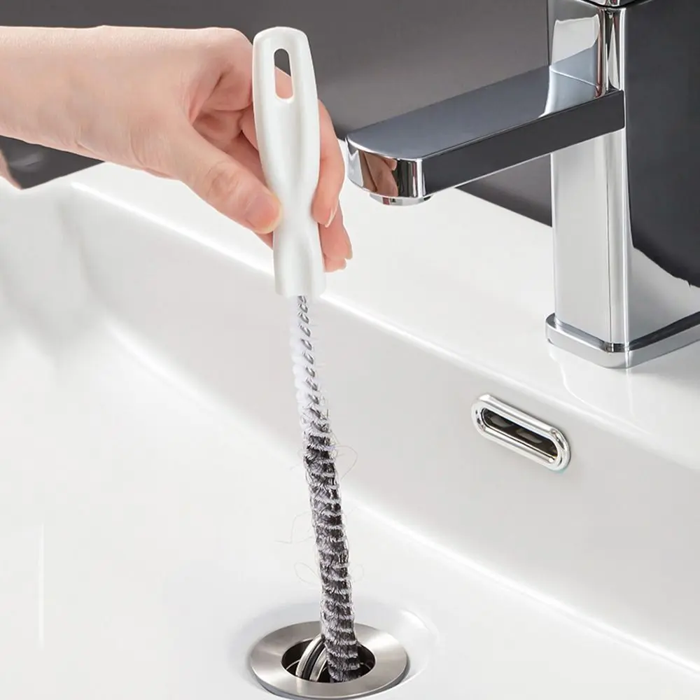 Freely Bendable Flexible Cleaner Clog Plug Pipe Dredging Brush Hair Sewer Sink Cleaning Brush Pipeline Cleaning