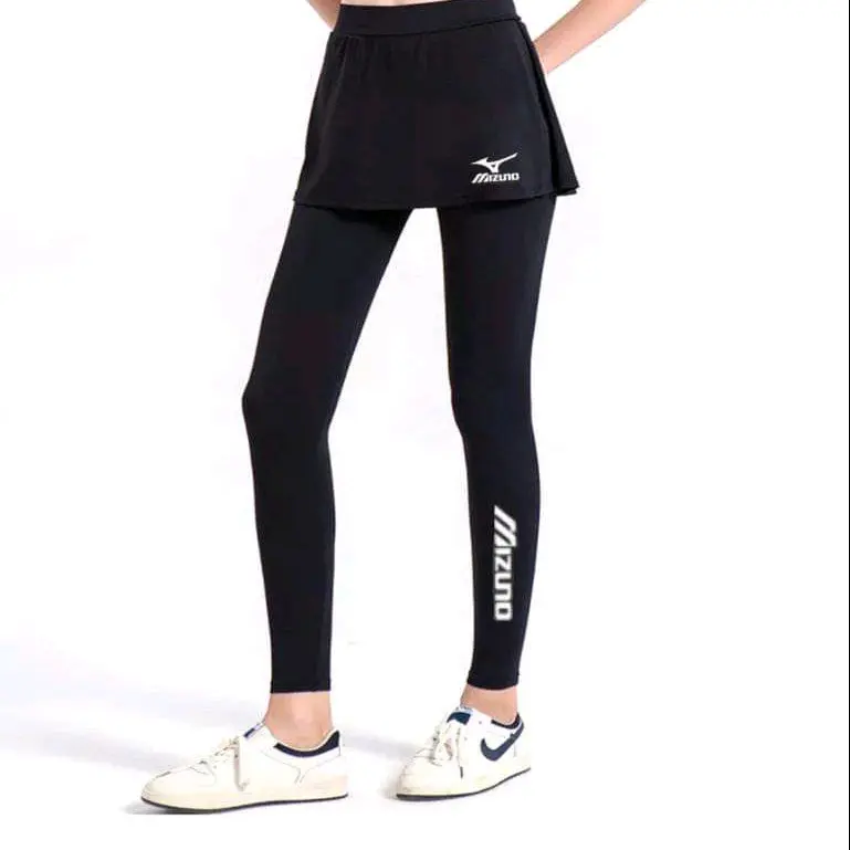 2in1 legging rok olahraga wanita// rokcel terbaru zumba wanita Outdoor/Indore putih stabilo