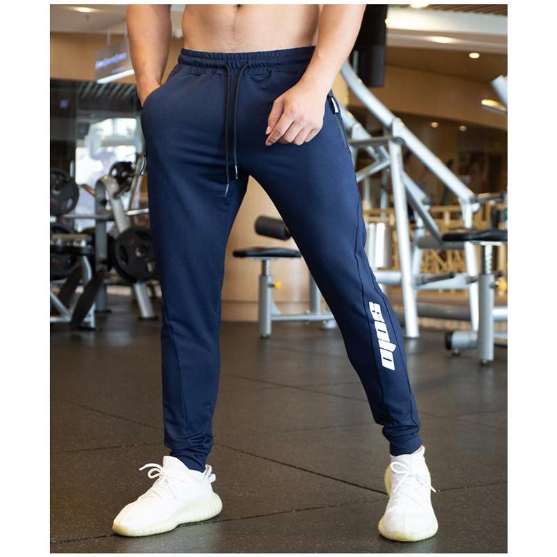 [100%-New] Autumn Men Running Training Pants Sport Trousers Jogging soccer Basketball Gym Fitness Sports Sweatpants zipper Pocket 0