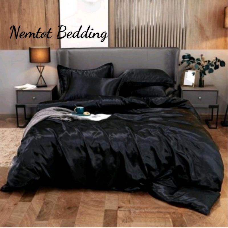   HÀNG MỚI VỀ  Trọn Bộ Ga Gối Vải Phi Lụa Siêu Mượt Mát Mềm Mịn Bộ 4 5 Món Gồm Mền Chần Bông Vỏ Mền Đủ Mẫu _ Nemtot Bedding 