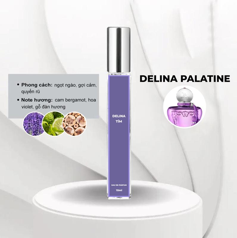 Nước Hoa Nữ Delina Tím EDP Chiết 10ml Hương Thơm Ngọt Ngào, Gợi Cảm, Quyến Rũ Perfume