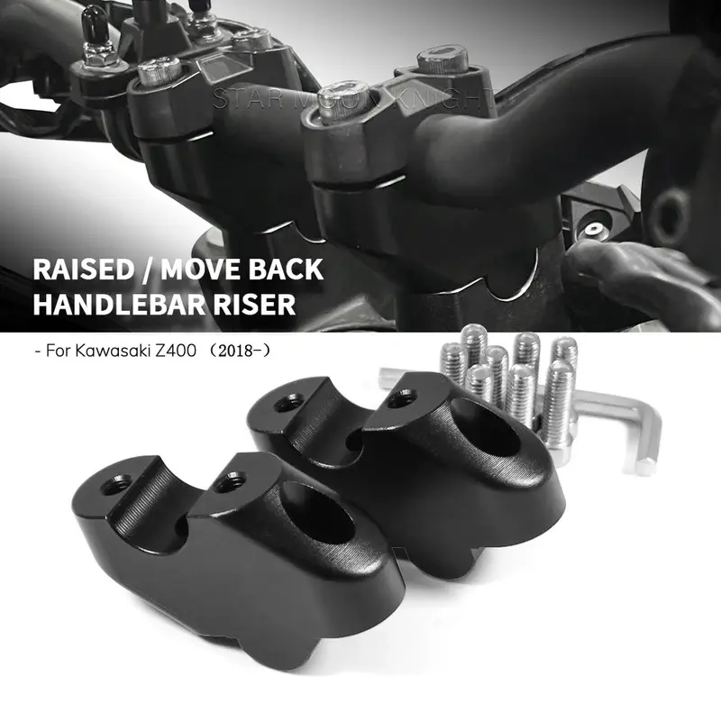Motorcycle Handlebar Riser Drag Handle Bar Clamp Extend Adapter ...