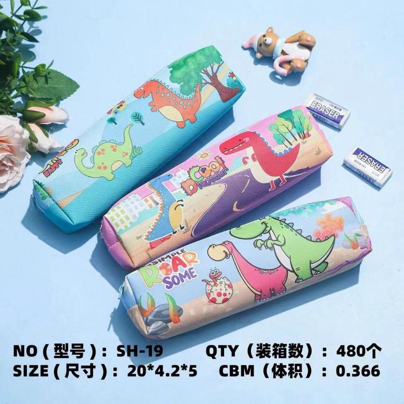 [VÍ ỐNG] Ví Đựng Bút Vải / Túi Bút Vải / Hộp Bút Vải / Bóp Vải / Ví Bút Vải Học Sinh Nhiều Hình Khủng Long, Gấu Dâu Nam Nữ (Giao Ngẫu Nhiên)