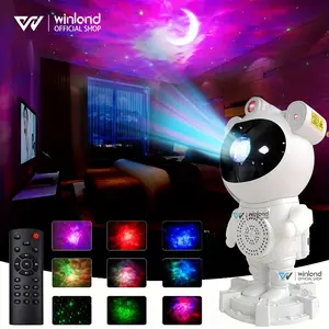 WINLAND Lampu Proyektor bintang astronot laser speaker bluetooth Galaxy Star Projector Night Light