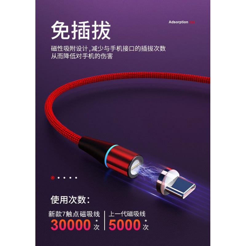 Product Introduction of 5A magnetic fast charging data cable Android suitable for VIVO magnetic Huawei super fast charging Xiaomi OPPO charging cable 2