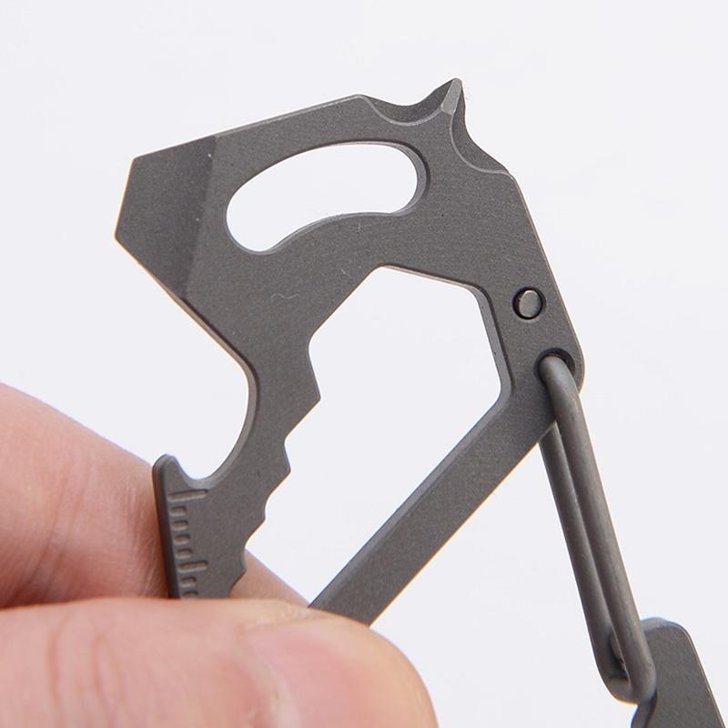 for Titanium Alloy for Key Holder for Key Ring Camping Bottle Hook Keyring  Mult 6