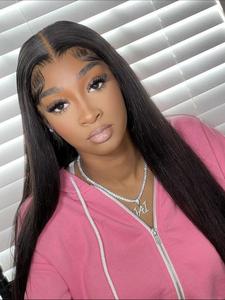 28 Inch Long Straight Lace Front Wigs for Women, Gorgeous Fluffy Wigs, Human Hair Wigs for Party, Daily Use