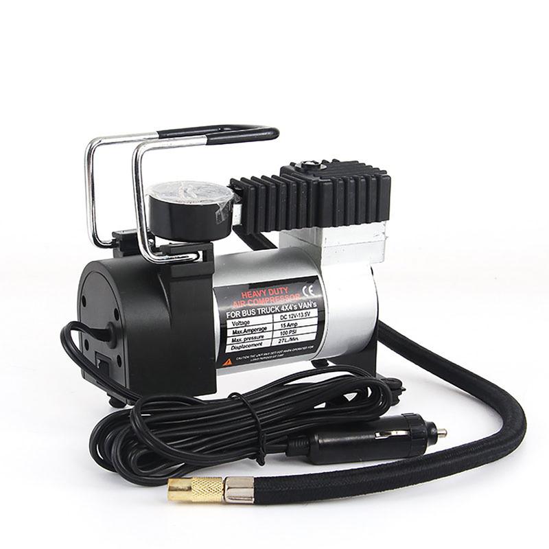  Máy Nén Khí Bơm Hơi Nén Khí Mini 12V bơm hơi ô tô bơm xe máy xe đạp bơm điện bơm lốp xe Trọng Lượng Nhẹ Tay Cầm Vững Chắc Chân Đế Chống Rung 