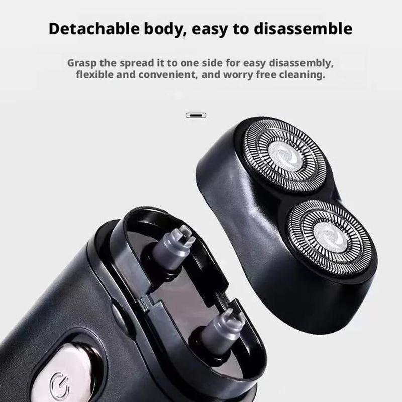Product Introduction of Great Value Package! Electric Shaver Plus Electric Nose Hair TrimmerTwin Blade Dry Wet Razor Beard Trimmer TypeC Rechargeable Men Razors Machine Cordless Shave 31