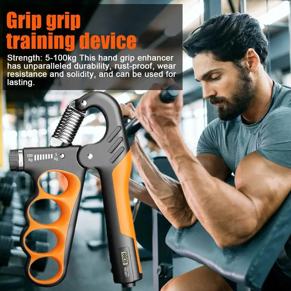Adjustable Resistance Grip Strength Trainer for Hand Wrist and Forearm Ideal for Stress Relief E0C3