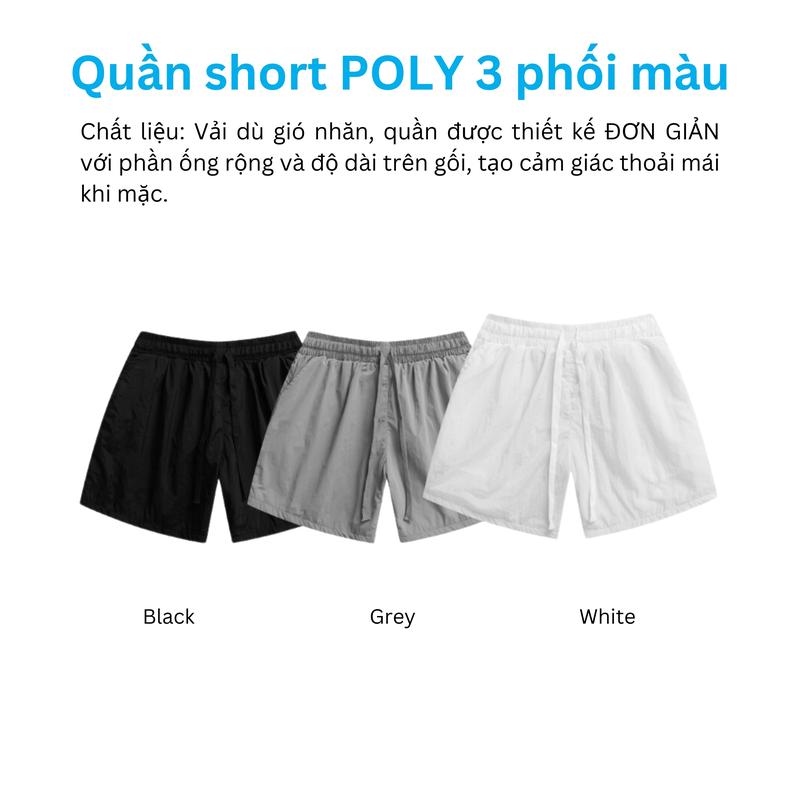 Product Introduction of Quần Short Dù CEMMERY Local Brand POLY SHORT Unisex Nam Nữ 3 MÀU 2