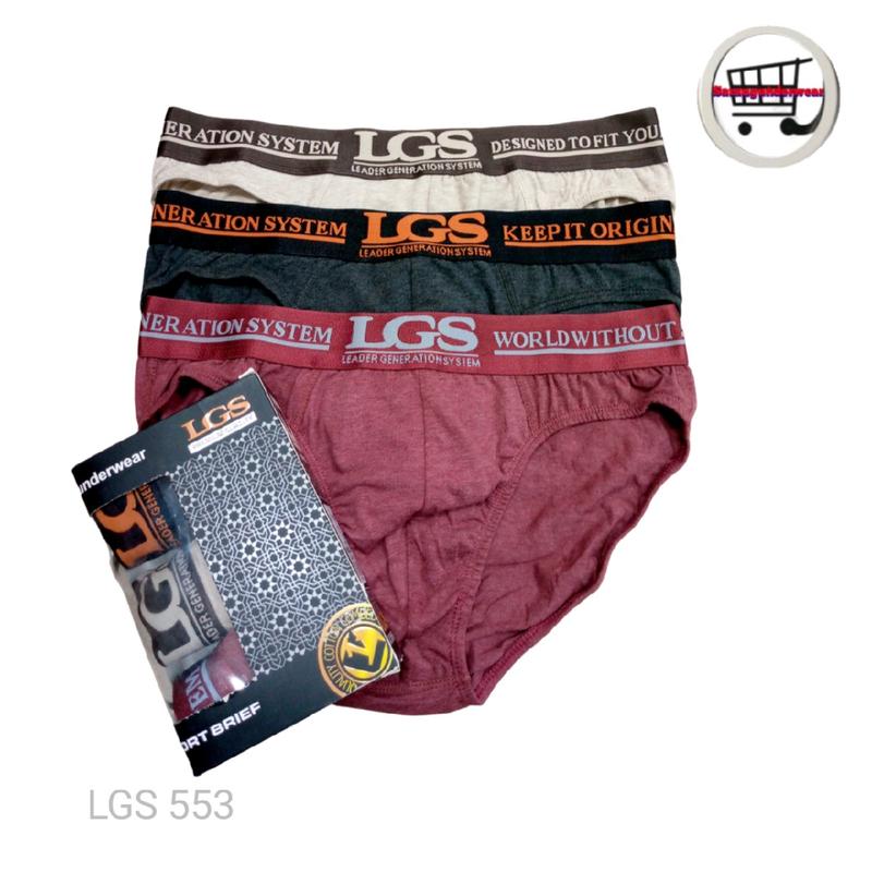 Celana dalam Pria dewasa LGS SPORT LEMN.553-3 Katun Segitiga 5