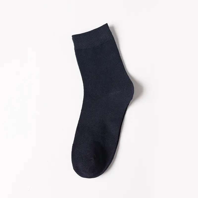 1 chiếc tất nam ống trung bình không trơn trượt, khô nhanh, màu sắc đơn, đen, trắng, xám Ong Menswear 6