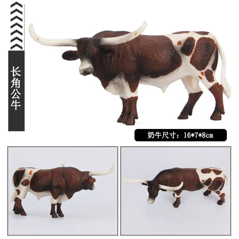 Figur Hewan Sapi banteng Texas Longhorn Miniatur detail 16cm - Shop ...