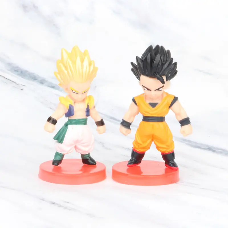 Mô Hình Pvc Quả Cầu Dragon Ball, Bắt Mắt, Phiên Bản Q, Buu Super Xanh Dương, Đỏ Và Đen, Có Goku 4