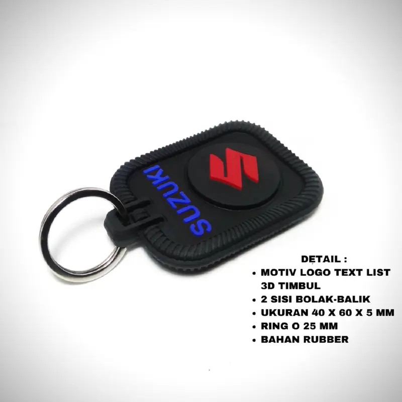 Variasi Gantungan Kunci Motor Suzuki 3D Rubber Keyring 2