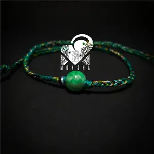 Gelang Zodiak Virgo Dengan Batu Green G10K Stone Amber