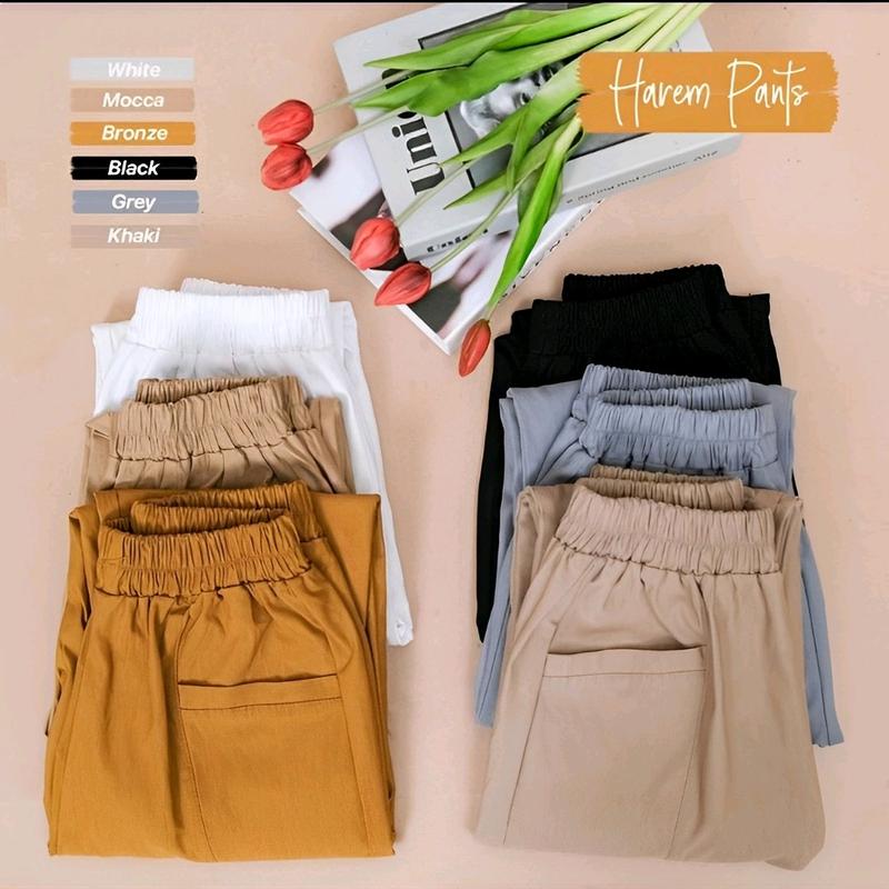 Uniqco Pants - Haruka Pants Celana 7/9 Highwaist Bahan Cotton Twill Combed Premium korean  Nyaman 1