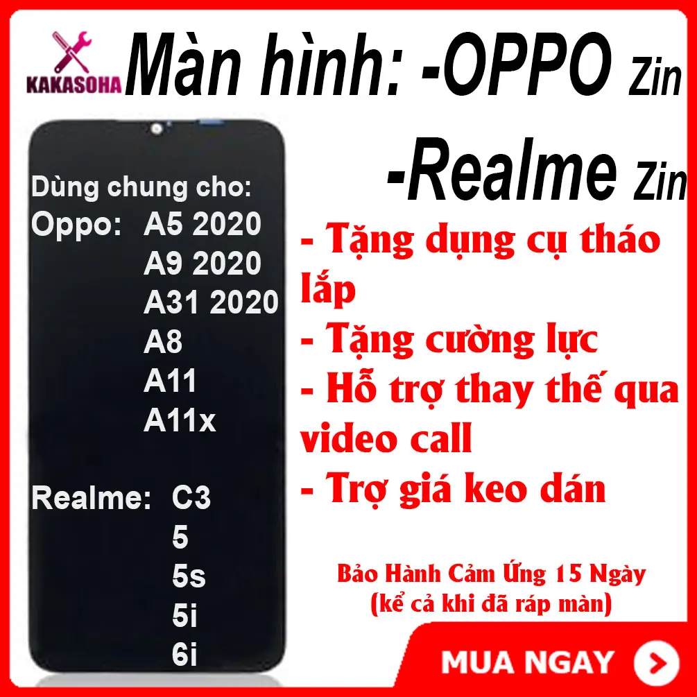 Màn Hình Realme 5i zin hãng