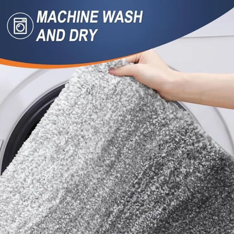 Bathroom Mat, 1 Count Non-slip Soft Absorbent Bath Rug, Machine Washable Bath Mat for Bathroom Floor, Tub and Shower 4
