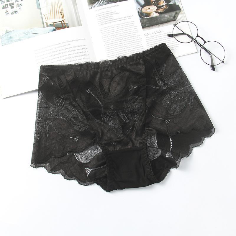 Đồ Lót Cạp Cao Dành Cho Phụ Nữ Ren Gợi Cảm Quần Lót Khoét Lỗ Và Thoáng Khí Cỡ Lớn Thích Hợp Cho Cô Gái Béo Đáy Quần Bông
