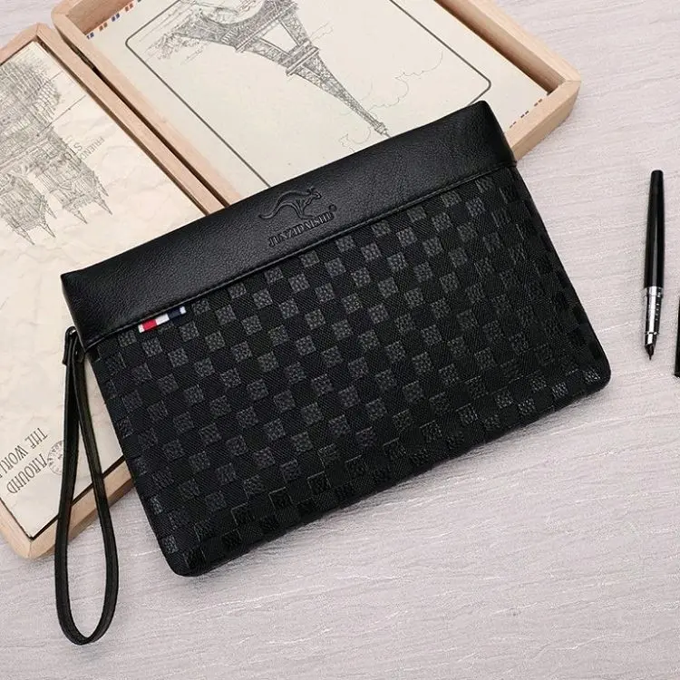 JTF2085-black Clutch Bag Dompet Pria Import Terbaru Polos 0