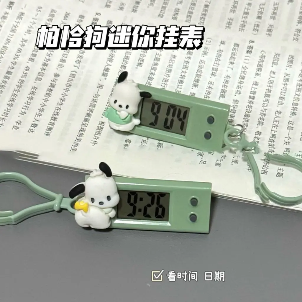 Đồng Hồ Nhỏ Có Hẹn Giờ Tắt Tiếng, Đồng Hồ Bỏ Túi Nhỏ Thiết Kế Hình Chó Pacha, Cầm Tay Và Mini, Thích Hợp Để Học Tập Và Lịch Họp Trên Máy Tính Để Bàn