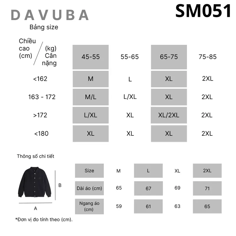Áo khoác Bomber Dreams DAVUBA chần bông 3 lớp nam nữ SM051+SM115 8