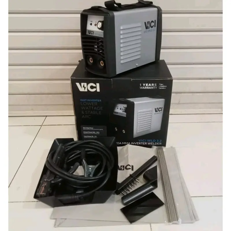 Mesin las vici wld 3.2 inverter las 450w , 120a + kawar las 0