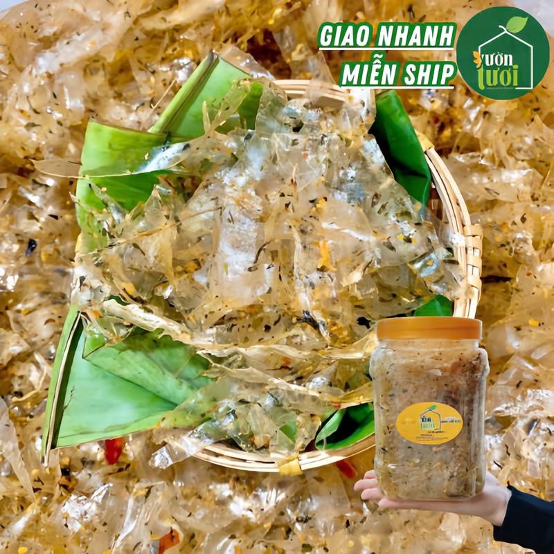  Bánh Tráng Sợi RONG BIỂN TỎI PHI Nhà Làm Đặc Biệt Ngon ĂN CHAY ĐƯỢC Hủ Lớn 300g VƯỜN TƯƠI Food 