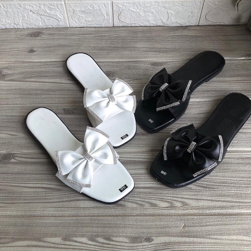 Dép quai ngang kết nơ bướm viền xoàn siêu sang depnuhottrend 2023 giay  got guôcxinh giày đẹp sục cross dep sandal decao nữ đi độn déplê thoitrang kieu guốc cao 2 lào nu no quaimanh dinh xinh động shoes lông girl croc stik hava in