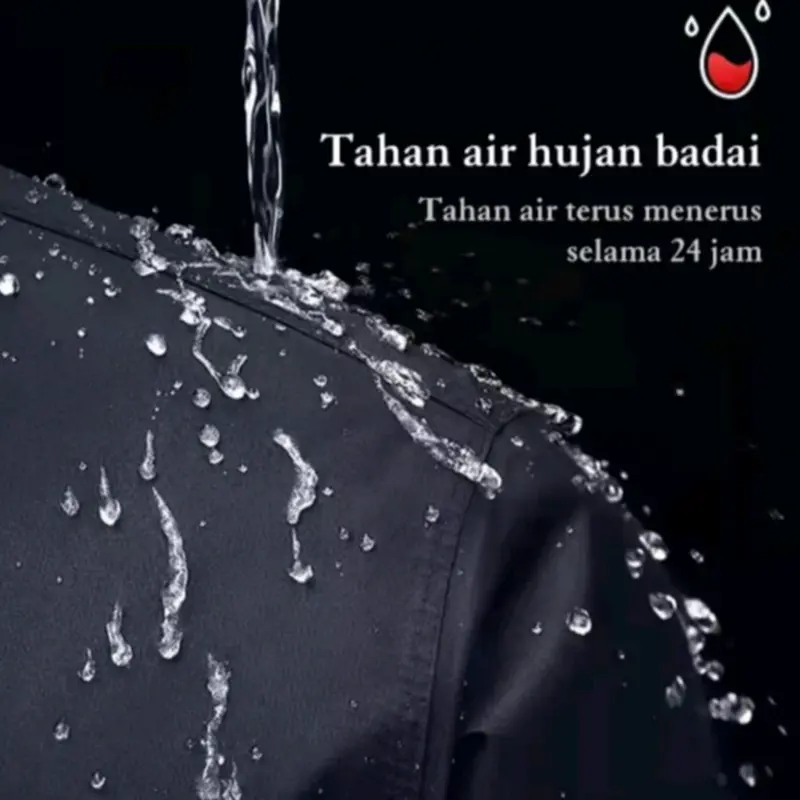 RAINCOAT Jas Hujan Dewasa Mantel Pria Wanita Bahan Parasut 5