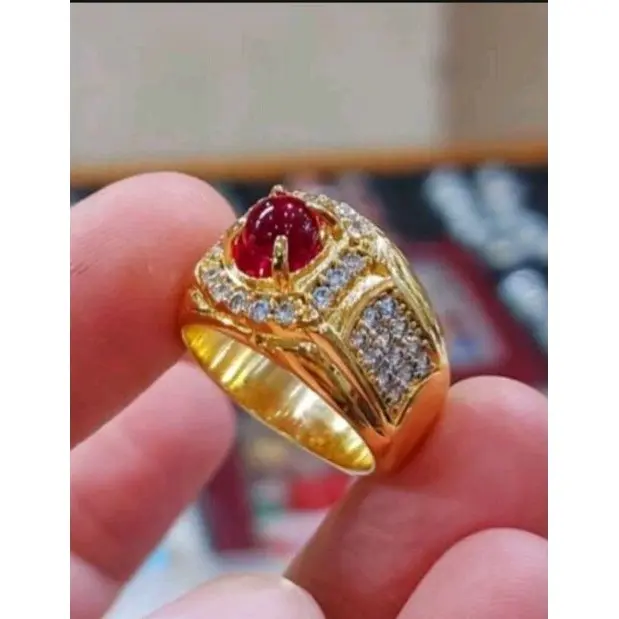 CINCIN MERAH DELIMA NATURAL BANGKOK ( 9,25 )mosh Laki-laki