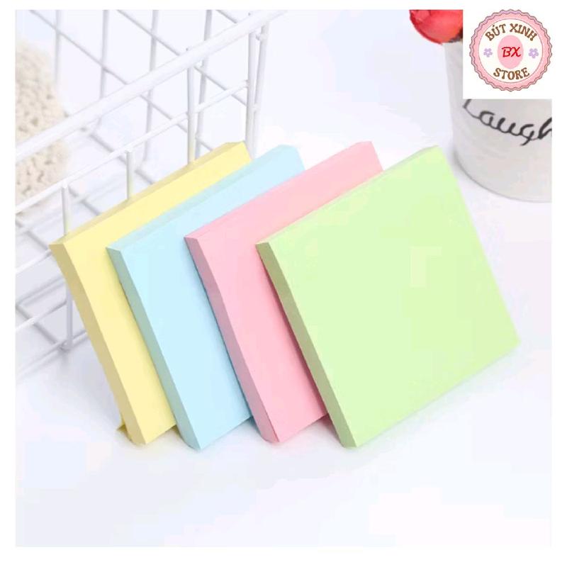 Sét 100 Tờ Giấy Note Ghi Chú Màu Sắc Dễ Thương