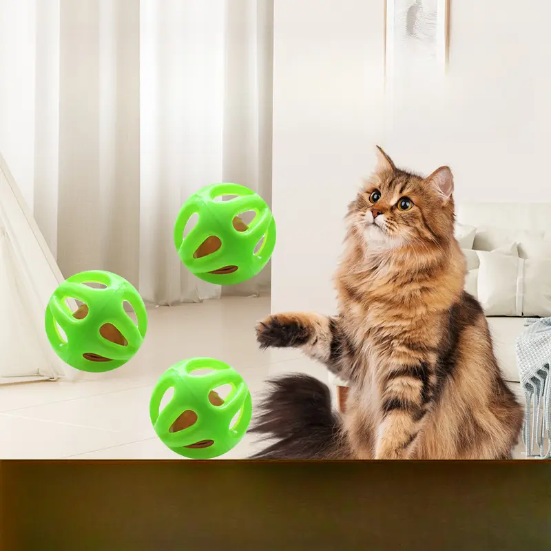 Cat toy hollow bell ball self-hi to relieve boredom and sound pet products new toy ball