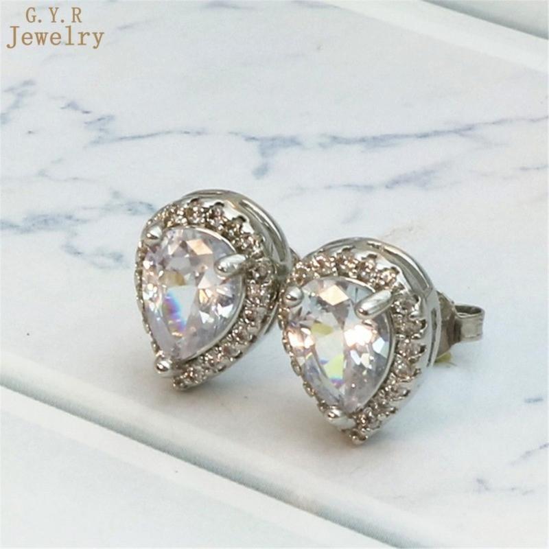 Product Introduction of Khuyên Bông Khuyên Tai Đinh Tán Hình Giọt Nước Moissanite Khảm Sáng Tạo, Giấy Chứng Nhận GRA Miễn Phí 46