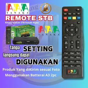 Remote Remot Set Top Box TANAKA Sniper dus Hijau STB DVB T2