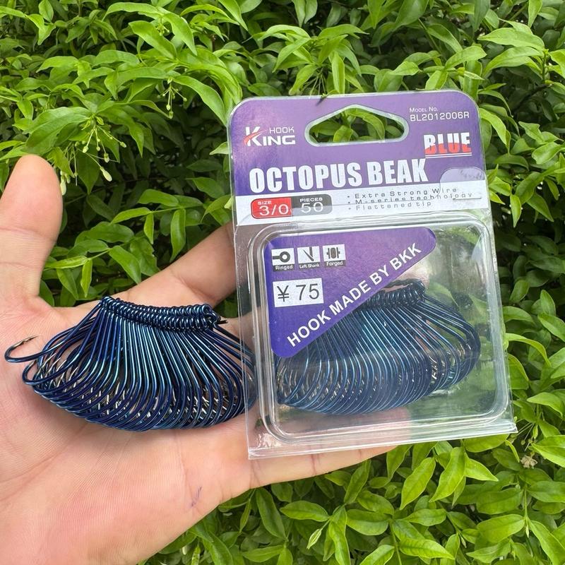 Lưỡi câu cá BKK xanh số 2/0, 3/0, 4/0 hộp 50 cái Bắt Cá Fishing