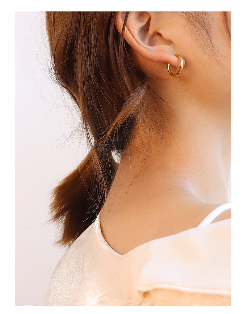 Product Introduction of Simple and versatile circle earrings,Elegant earrings 1